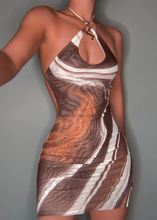 Load image into Gallery viewer, Bae For Tonight Mesh Mini Dress (Brown)
