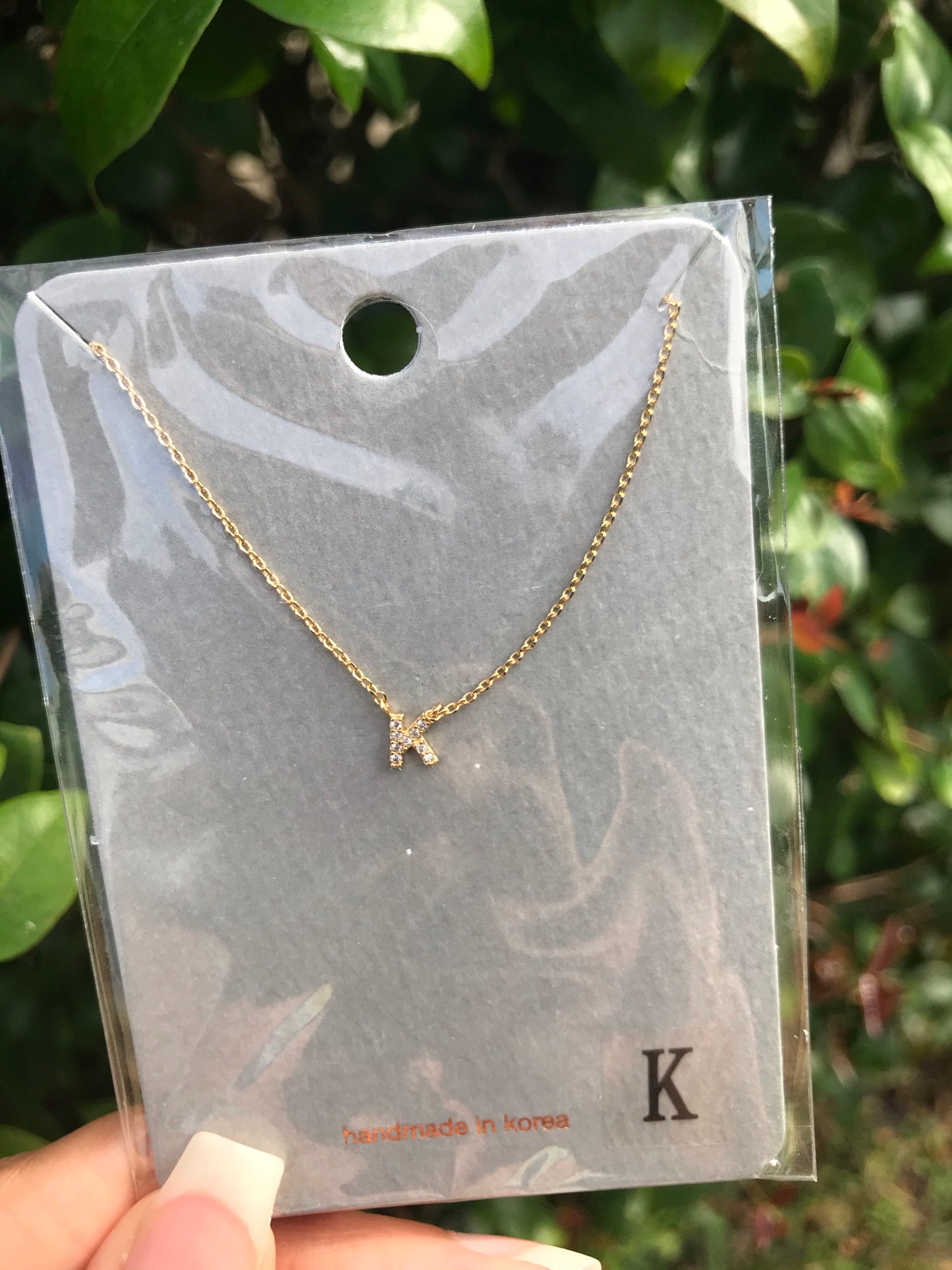 Dainty Letter Necklace (Gold)