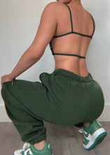 Load image into Gallery viewer, 1-800-HIS-LOSS Crop Top And Jogger Set (Hunter Green)
