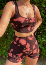 Load image into Gallery viewer, In My Feelings Top And Shorts Set (Brown / Peach)
