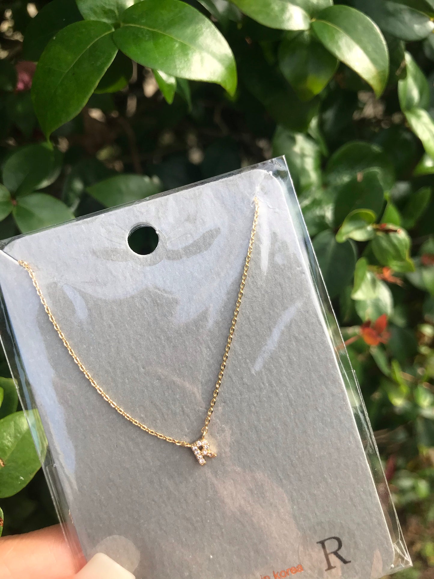 Dainty Letter Necklace (Gold)